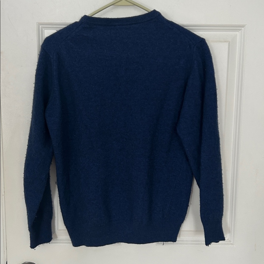 Banana republic Women’s blue crewneck sweater size medium wool cashmere blend - Picture 2 of 6